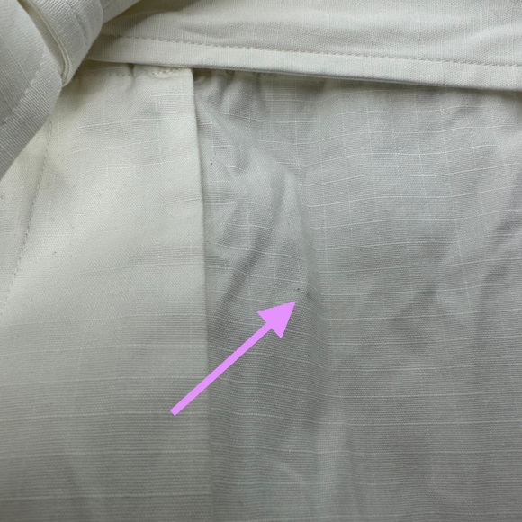 J. Crew White Paperbag Pants Size 12 New with Flaws - Picture 4 of 12